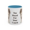 11oz-english-toy-spaniel-mug-humor-light-blue 11oz Funny English Toy Spaniel Mug, Light Blue, front view