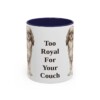 11oz-english-toy-spaniel-mug-humor-navy 11oz Funny English Toy Spaniel Mug, Navy, front view