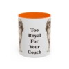 11oz-english-toy-spaniel-mug-humor-orange 11oz Funny English Toy Spaniel Mug, Orange, front view