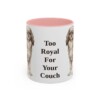 11oz-english-toy-spaniel-mug-humor-pink 11oz Funny English Toy Spaniel Mug, Pink, front view