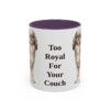 11oz-english-toy-spaniel-mug-humor-purple 11oz Funny English Toy Spaniel Mug, Purple, front view