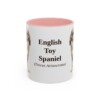 11oz-english-toy-spaniel-mug-latin-pink 11oz English Toy Spaniel Latin Mug, Pink, front view