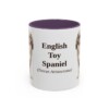 11oz-english-toy-spaniel-mug-latin-purple 11oz English Toy Spaniel Latin Mug, Purple, front view