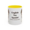11oz-english-toy-spaniel-mug-latin-yellow 11oz English Toy Spaniel Latin Mug, Yellow, front view