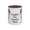 11oz English Toy Spaniel Dog Mom Mug, Purple, front view