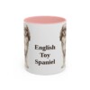 11oz English Toy Spaniel Mug, Pink, front view