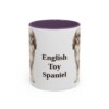 11oz English Toy Spaniel Mug, Purple, front view