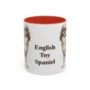 11oz English Toy Spaniel Mug, Red, front view
