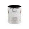 11oz English Toy Spaniel Mug, Black, front view