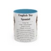 11oz English Toy Spaniel Mug, Light Blue, front view