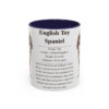 11oz English Toy Spaniel Mug, Navy, front view