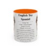 11oz English Toy Spaniel Mug, Orange, front view