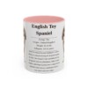 11oz English Toy Spaniel Mug, Pink, front view
