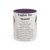 11oz English Toy Spaniel Mug, Purple, front view
