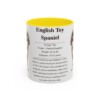 11oz English Toy Spaniel Mug, Yellow, front view