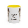 11oz English Toy Spaniel Mug, Yellow, front view