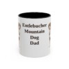 11oz Entlebucher Mountain Dog Dog Dad Mug, Black, front view