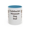 11oz Entlebucher Mountain Dog Dog Dad Mug, Light Blue, front view