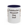 11oz Entlebucher Mountain Dog Dog Dad Mug, Navy, front view