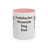 11oz Entlebucher Mountain Dog Dog Dad Mug, Pink, front view