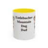 11oz Entlebucher Mountain Dog Dog Dad Mug, Yellow, front view