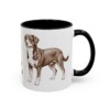 11oz Funny Entlebucher Mountain Dog Mug, Black, right side view