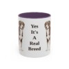 11oz Funny Entlebucher Mountain Dog Mug, Purple, front view
