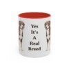 11oz Funny Entlebucher Mountain Dog Mug, Red, front view