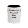 11oz Entlebucher Mountain Dog Dog Mom Mug, Black, front view