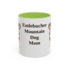 11oz Entlebucher Mountain Dog Dog Mom Mug, Light Green, front view