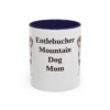 11oz Entlebucher Mountain Dog Dog Mom Mug, Navy, front view