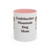 11oz Entlebucher Mountain Dog Dog Mom Mug, Pink, front view