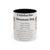 11oz Entlebucher Mountain Dog Mug, Black, front view