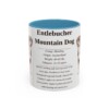 11oz Entlebucher Mountain Dog Mug, Light Blue, front view