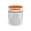 11oz Entlebucher Mountain Dog Mug, Orange, front view