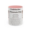 11oz Entlebucher Mountain Dog Mug, Pink, front view