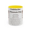 11oz Entlebucher Mountain Dog Mug, Yellow, front view