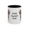 11oz-field-spaniel-mug-dad-black-front 11oz Field Spaniel Dog Dad Mug, Black, front view