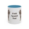 11oz-field-spaniel-mug-dad-light-blue 11oz Field Spaniel Dog Dad Mug, Light Blue, front view