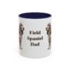 11oz-field-spaniel-mug-dad-navy 11oz Field Spaniel Dog Dad Mug, Navy, front view