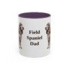 11oz-field-spaniel-mug-dad-purple 11oz Field Spaniel Dog Dad Mug, Purple, front view