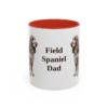11oz-field-spaniel-mug-dad-red 11oz Field Spaniel Dog Dad Mug, Red, front view