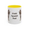 11oz-field-spaniel-mug-dad-yellow 11oz Field Spaniel Dog Dad Mug, Yellow, front view