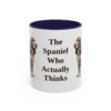11oz Funny Field Spaniel Mug, Navy, front view