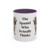11oz Funny Field Spaniel Mug, Purple, front view