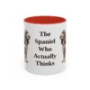 11oz Funny Field Spaniel Mug, Red, front view