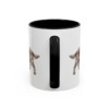 11oz Field Spaniel Latin Mug, Black, back view