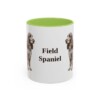 11oz-field-spaniel-mug-light-green 11oz Field Spaniel Mug, Light Green, front view
