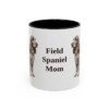 11oz Field Spaniel Dog Mom Mug, Black, front view