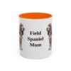 11oz Field Spaniel Dog Mom Mug, Orange, front view